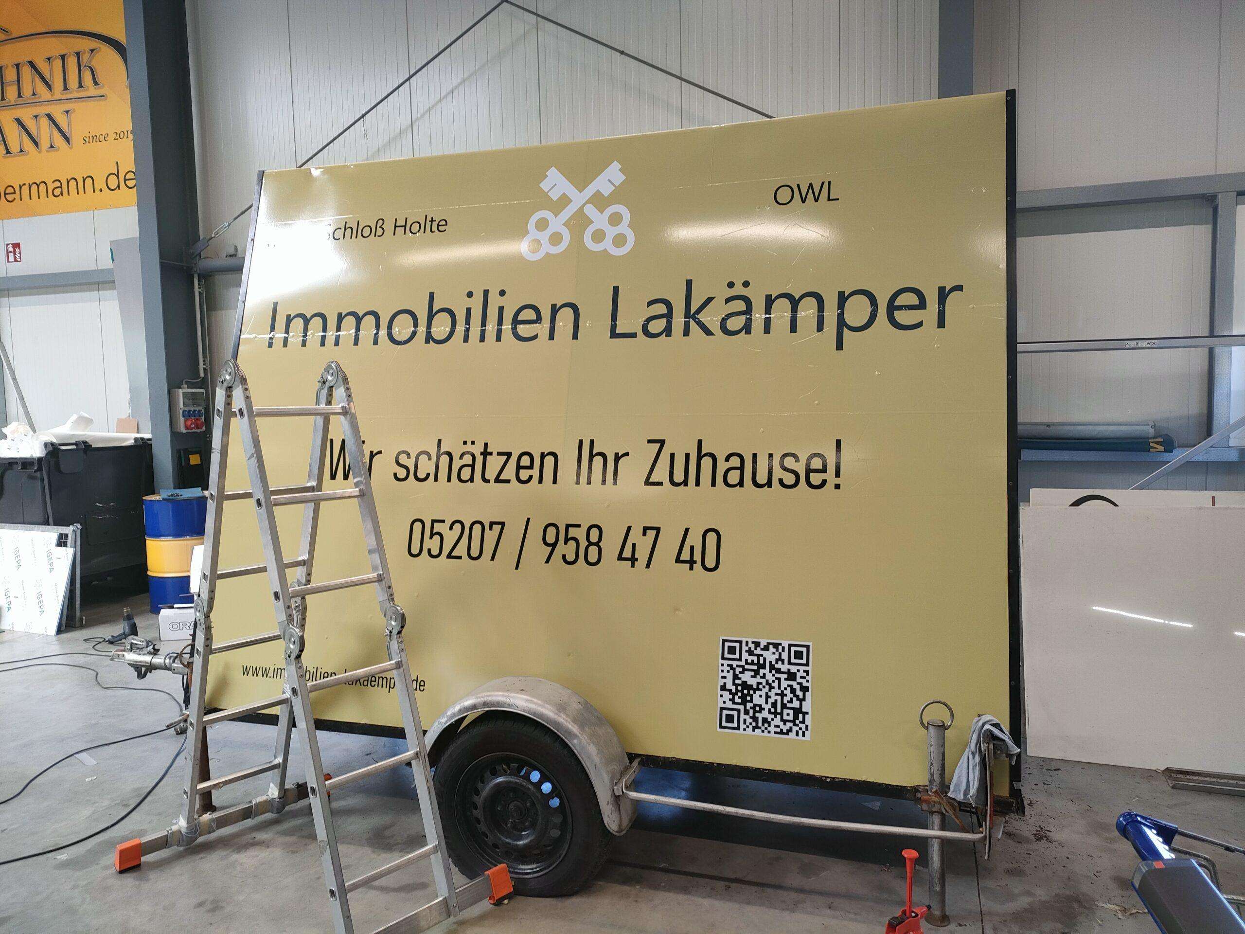 Mobile Werbung - Anhänger Folieren lassen